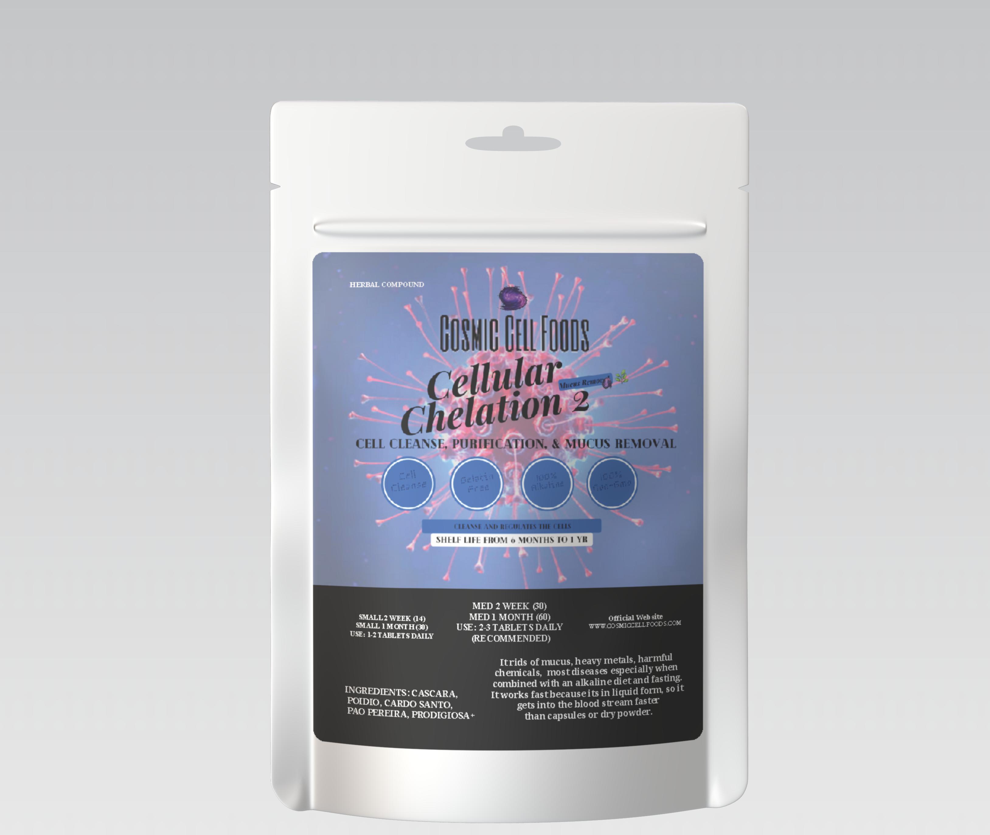 [BUY 1 GET 1] CELLULAR CHELATION 2 TABLETS - CELLULAR DETOX & REPAIR | MUCUS & HEAVY METAL REMOVAL